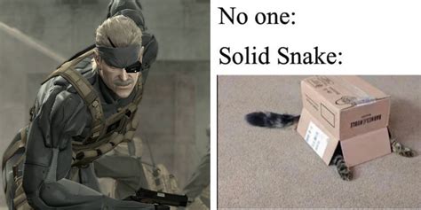 metal gear box meme|metal gear snake meme.